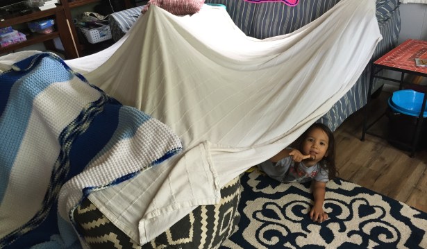 We built a fort